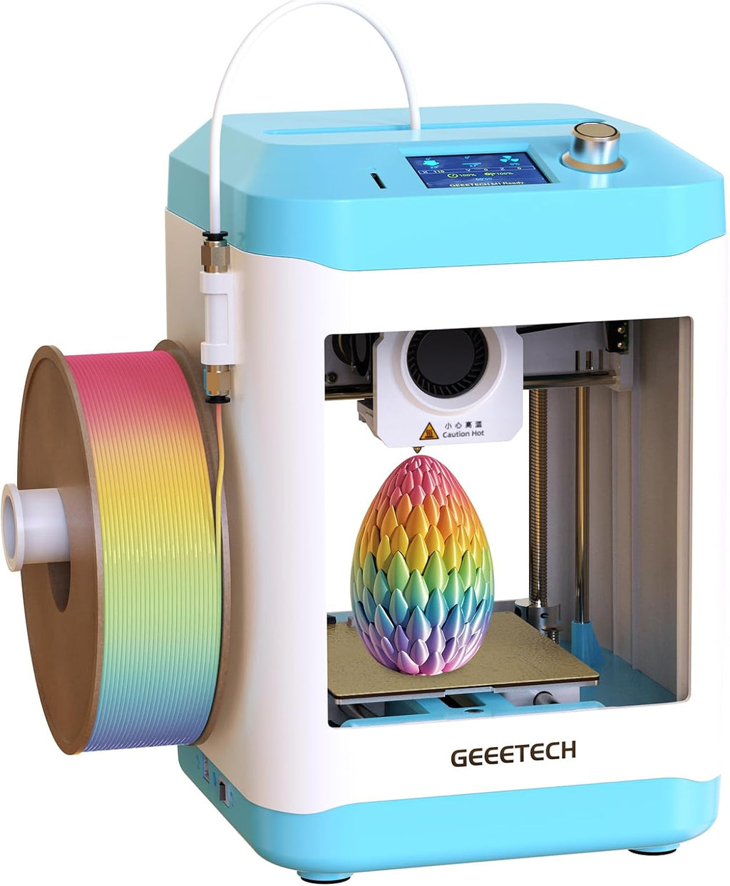 Fully Assembled Mini 3D Printer for Kids & Beginners - Complete Starter Kit with Auto Leveling 3D Printing Machine, 1 Roll of Filament, and SD Card, High-Speed 250mm/s, High Precision, for School Home
