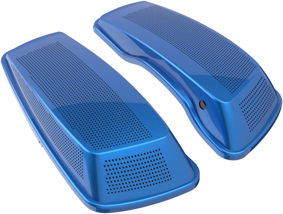 Advanblack Saddlebag Dual 6x9 Speaker lids, Audio Covers Fit for H-D Touring, Road Glide, Street Glide Special, Road King, 2014 2015 2016 2017 2018 2019 2020 2021 2022 2023