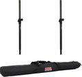 Gator Frameworks Adjustable Speaker Pole 2-Pack with M20 Adapter & Bag – Sturdy Height Adjust for Subwoofers – Durable & Portable Audio Solution