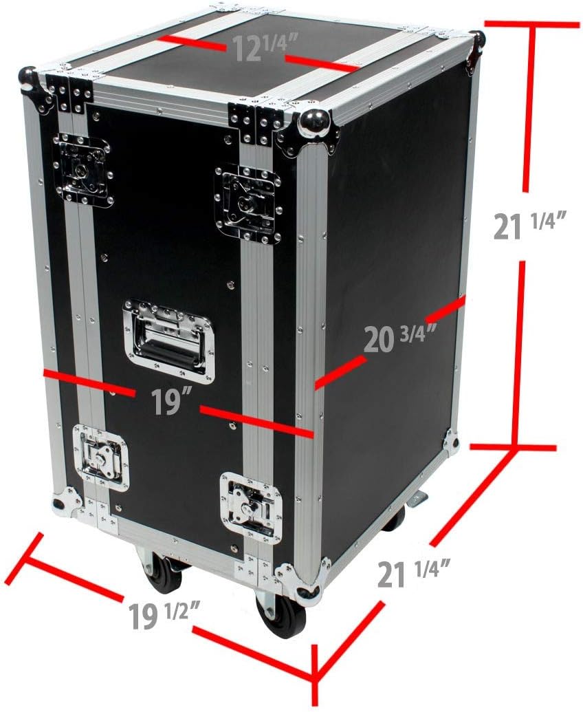 OSP Cases | ATA Road Case | 16-Space Effects Rack | 12' Deep | RC16U-12