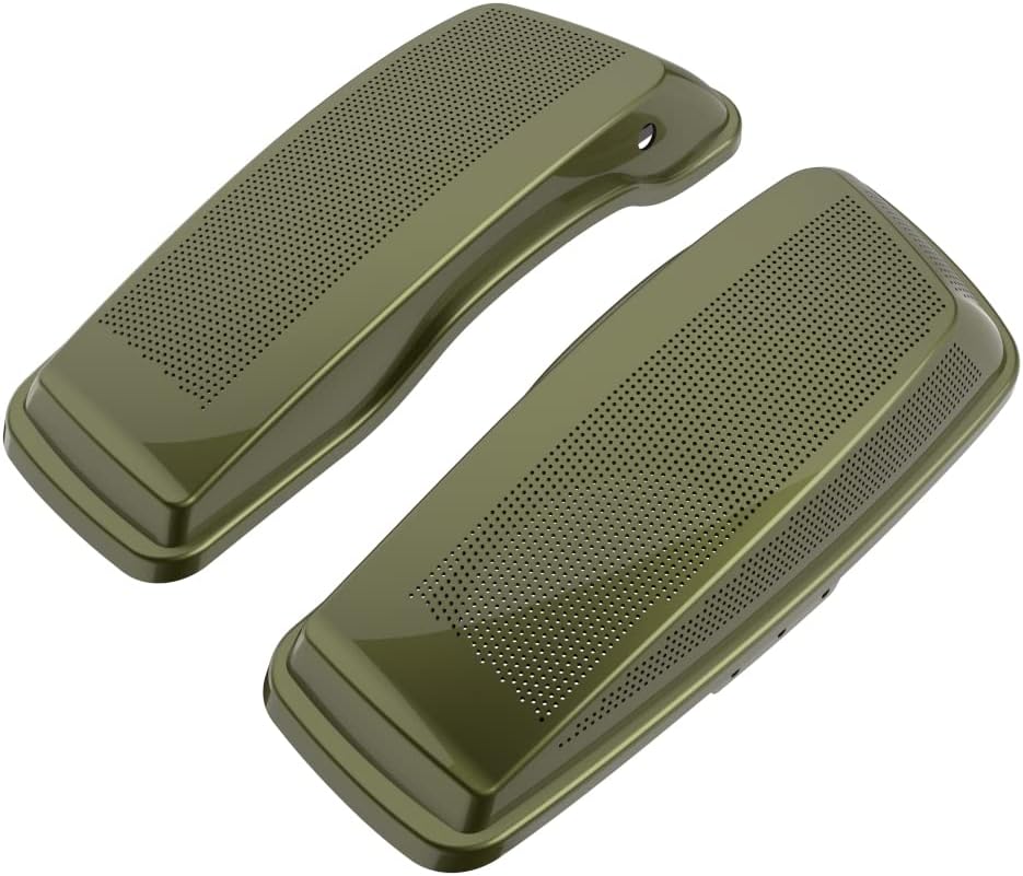 Advanblack Saddlebag Dual 6x9 Speaker lids, Audio Covers Fit for H-D Touring, Road Glide, Street Glide Special, Road King, 2014 2015 2016 2017 2018 2019 2020 2021 2022 2023