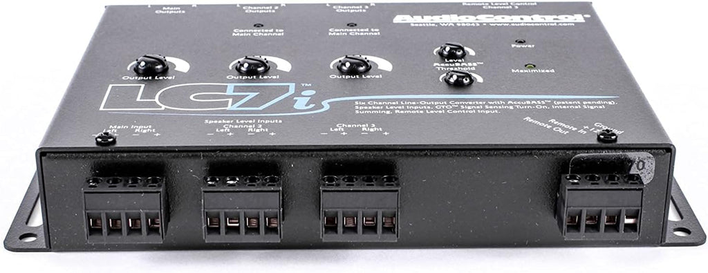 AudioControl LC7i - Black Six Channel Line Out Converter with AccuBASS & 5-year warranty*!