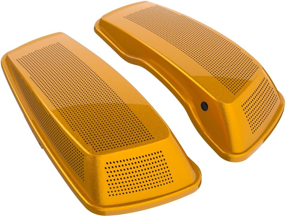 Advanblack Saddlebag Dual 6x9 Speaker lids, Audio Covers Fit for H-D Touring, Road Glide, Street Glide Special, Road King, 2014 2015 2016 2017 2018 2019 2020 2021 2022 2023