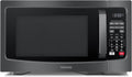 TOSHIBA EM131A5C-BS Countertop Microwave Ovens 1.2 Cu Ft, 12.4' Removable Turntable Smart Humidity Sensor 12 Auto Menus Mute Function ECO Mode Easy Clean Interior Black Color 1000W