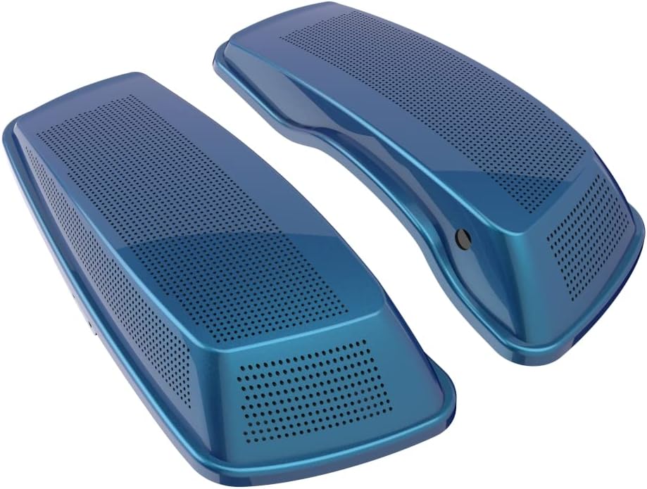 Advanblack Saddlebag Dual 6x9 Speaker lids, Audio Covers Fit for H-D Touring, Road Glide, Street Glide Special, Road King, 2014 2015 2016 2017 2018 2019 2020 2021 2022 2023