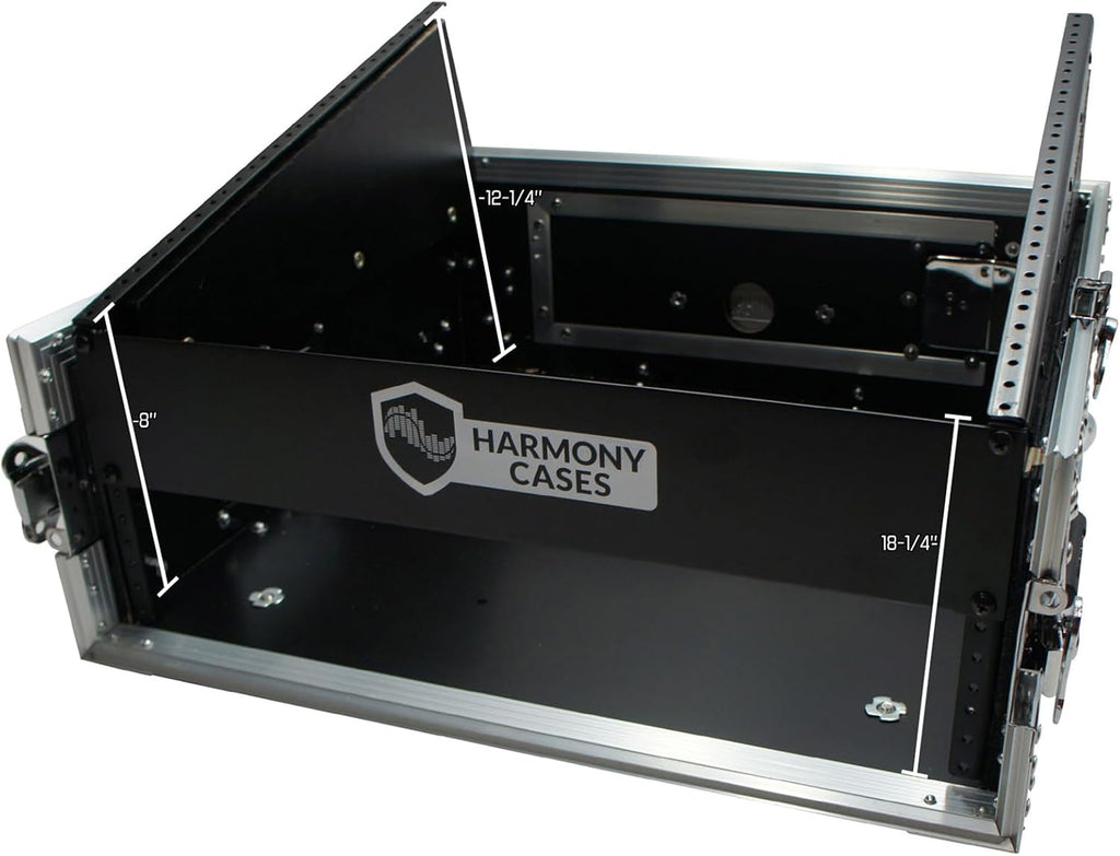 Harmony Audio Case HCM2U DJ Pro Audio 10U Slant Top 4U Vertical Mixer Rack Case New