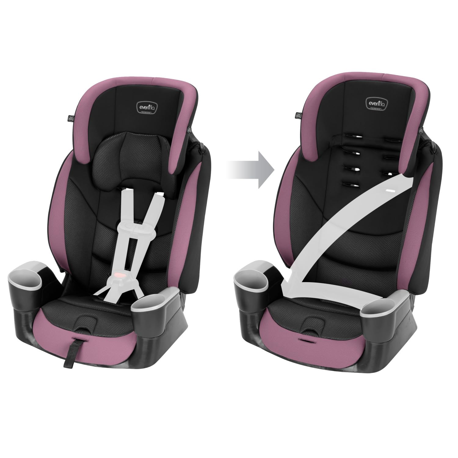 Evenflo Maestro Sport Booster Car Seat (Whitney Purple)