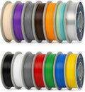 PLA 3D Printer Filament 1.75mm, 14 Rolls Bundle (1kg/2.2lb per Roll), 14kg Total, High Dimensional Accuracy & Low Odor, Suitable for Beginners, Compatible with FDM Printers