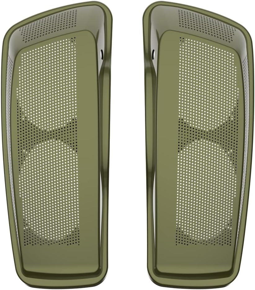 Advanblack Saddlebag Dual 6x9 Speaker lids, Audio Covers Fit for H-D Touring, Road Glide, Street Glide Special, Road King, 2014 2015 2016 2017 2018 2019 2020 2021 2022 2023