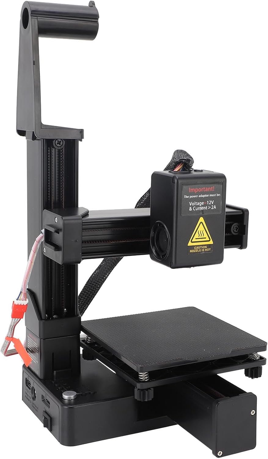 3D Printer, Frequency Division Multiplexing High Accuracy Printer, 180 to 230°C Fast Heating Compact 3D Printing Machine, 4 x 4 x 4in Printing Size (US Plug)