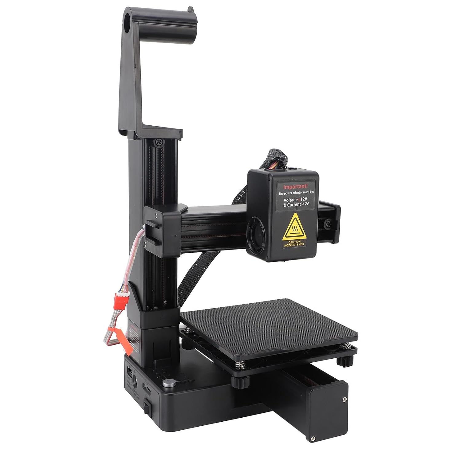Mini 3D Printer, 3D Printers for Beginners, High Speed & Precision Frequency Division Multiplexing 3D Printer, Printing Size 100 x 100 x 100mm / 4 x 4 x 4in (Black)