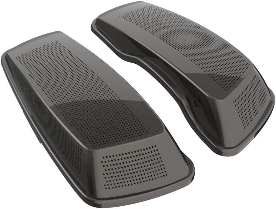 Advanblack Saddlebag Dual 6x9 Speaker lids, Audio Covers Fit for H-D Touring, Road Glide, Street Glide Special, Road King, 2014 2015 2016 2017 2018 2019 2020 2021 2022 2023