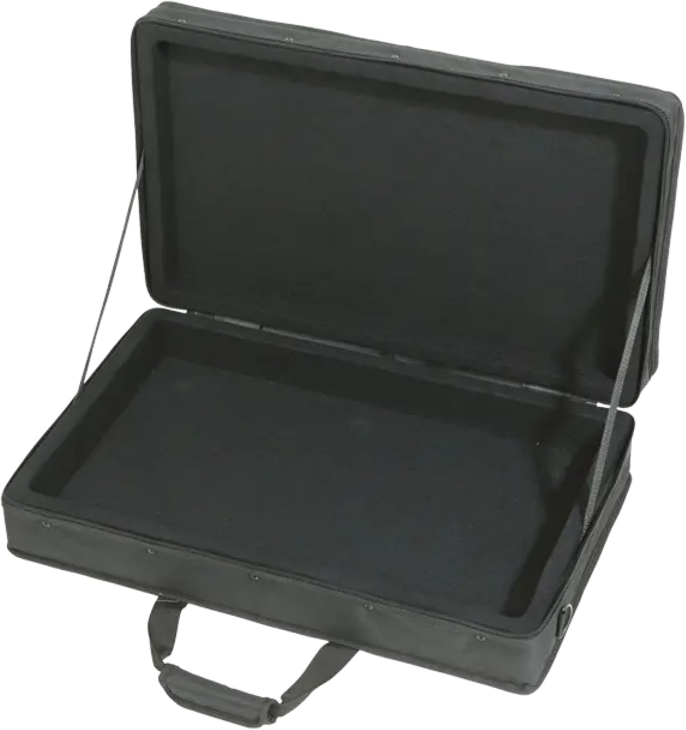 SKB 24'x14' Controller Soft Case - Padded Bag w/ Rigid Foam Frame, Shoulder Strap and Double Zippers for DJ Controllers & Small MIDI Keyboards, Black
