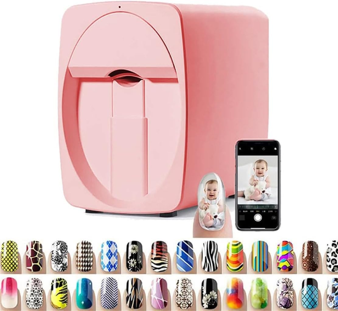 Intelligent 3D Nail Painting Machine Portable Digital Mobile Art Printer Support WiFi/DIY Professional Equipment for Beauty & Personal Care Girls' Home Nails