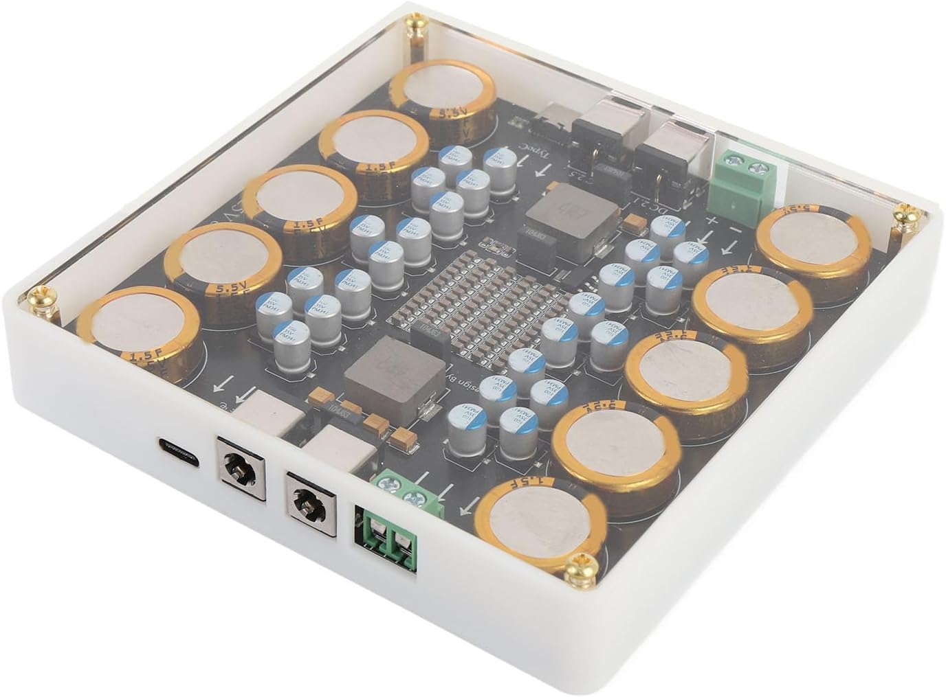 Power Processor 5V-25V DC Power Conditioner 10A Electric Power Filter with Power Purification Technology for DAC Amplifier Sound Card NAS Car Devices
