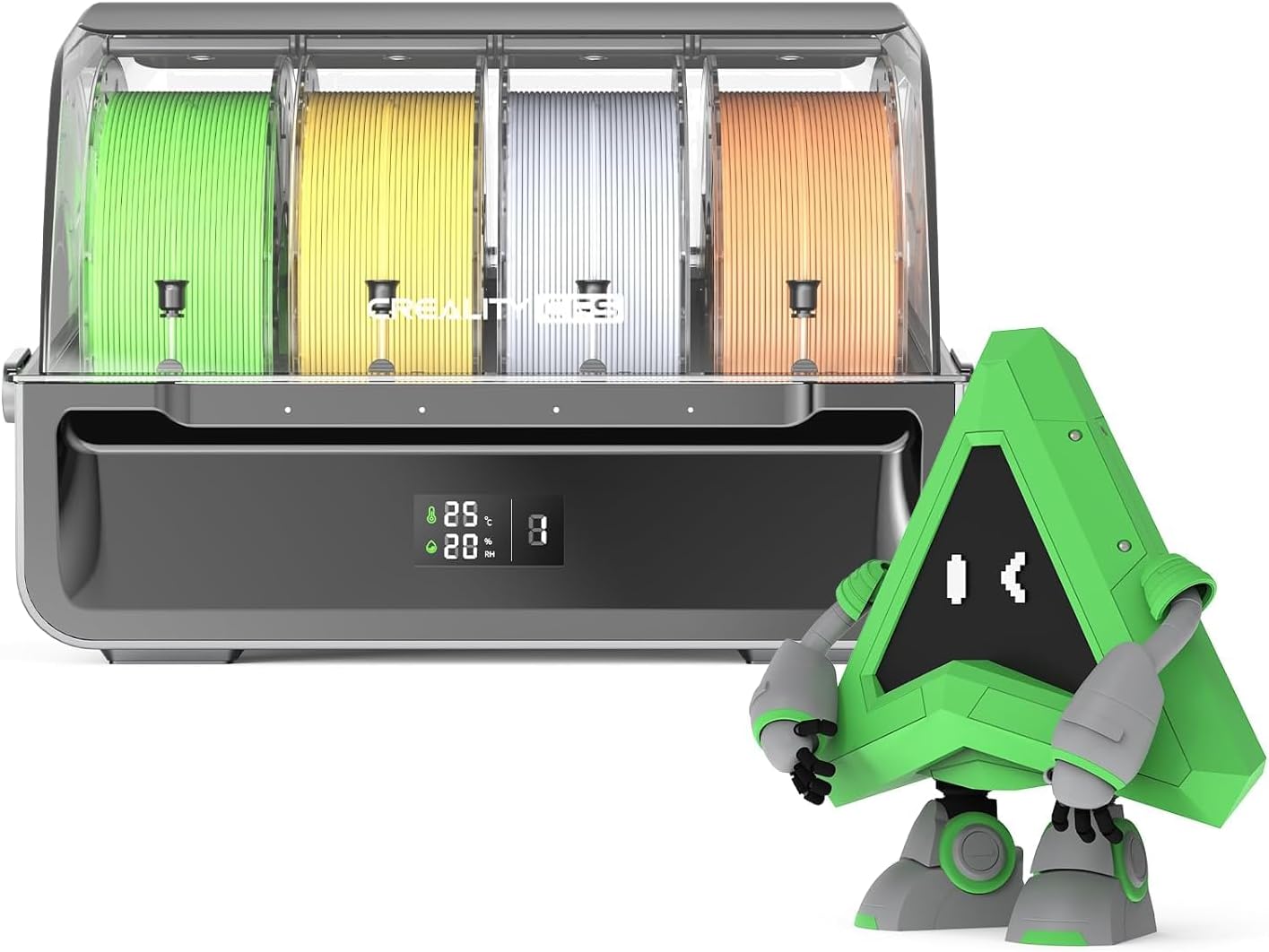 Creality CFS Multi-Color Filament System Supports 16 Colors Printing Automatic Mapping Switching Moisture-Resistant Filament Storage Compatible with K2 Plus 3D Printer