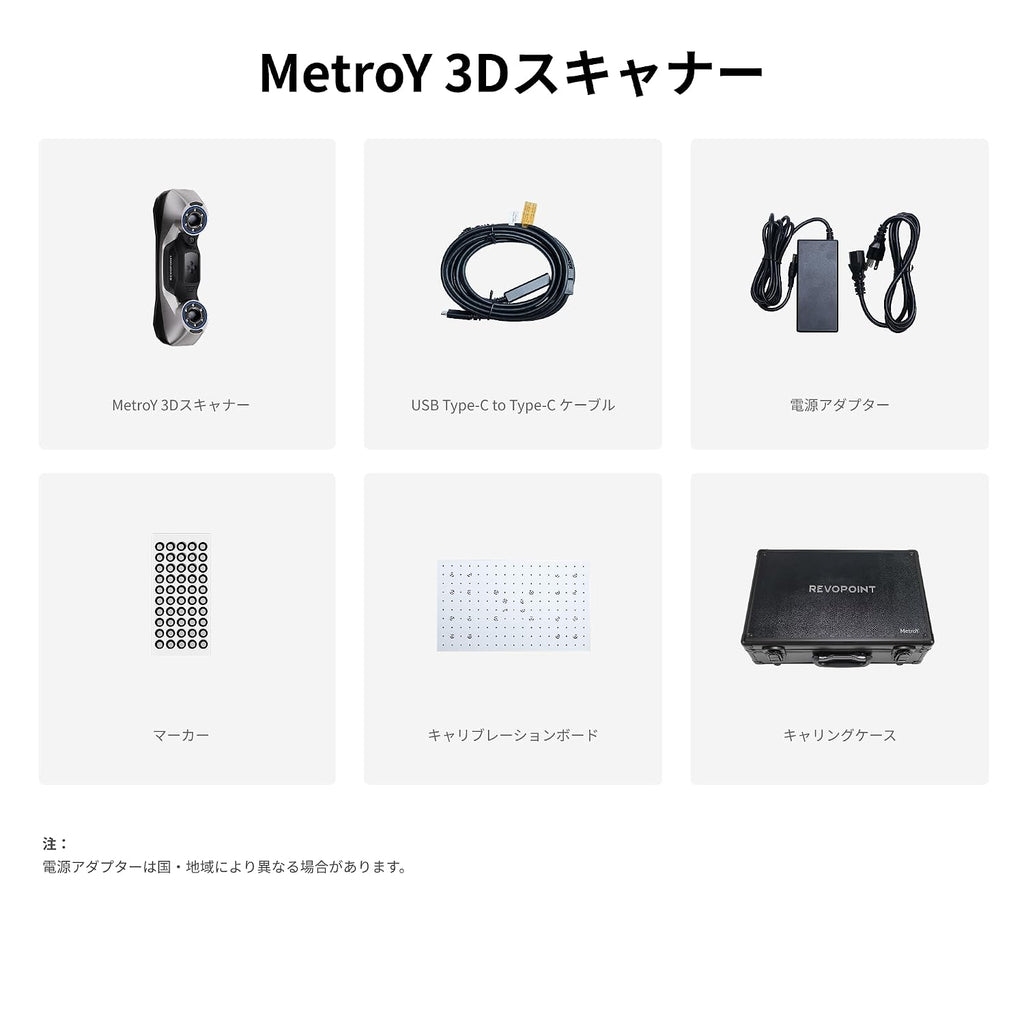 Revopoint MetroY 3D Scanner for 3D Printing, Up to 0.01 mm Precision, 30+15+1 Industrial Blue Laser Handheld Scanner, Streaming Screen Sharing, for Industrial 3D Modeling & Measurement