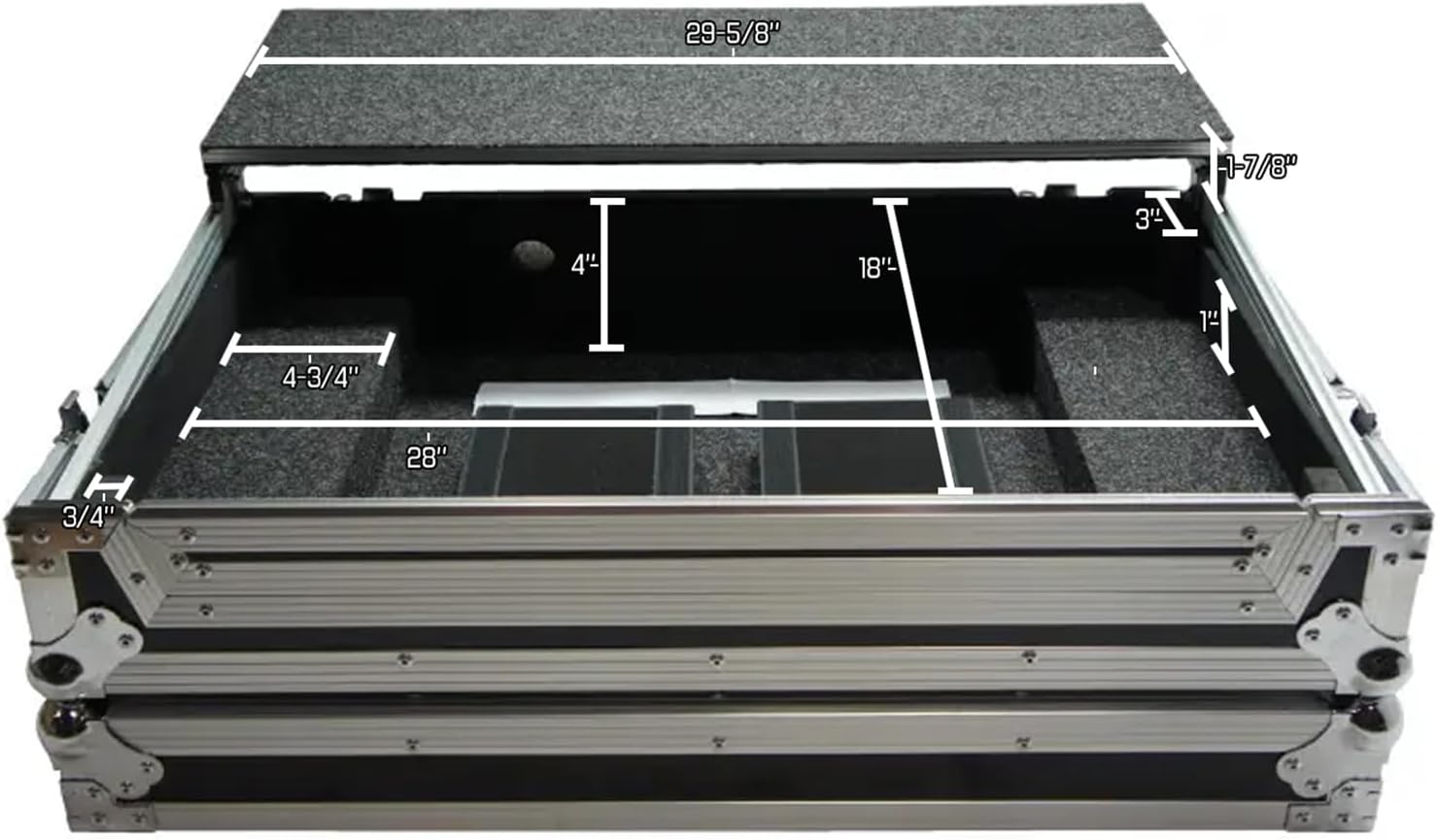 Harmony Audio HCDDJ1000LT Flight Glide Laptop Stand Custom Case Compatible with Pioneer DDJ-1000