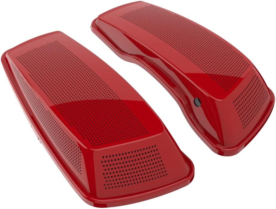 Advanblack Saddlebag Dual 6x9 Speaker lids, Audio Covers Fit for H-D Touring, Road Glide, Street Glide Special, Road King, 2014 2015 2016 2017 2018 2019 2020 2021 2022 2023