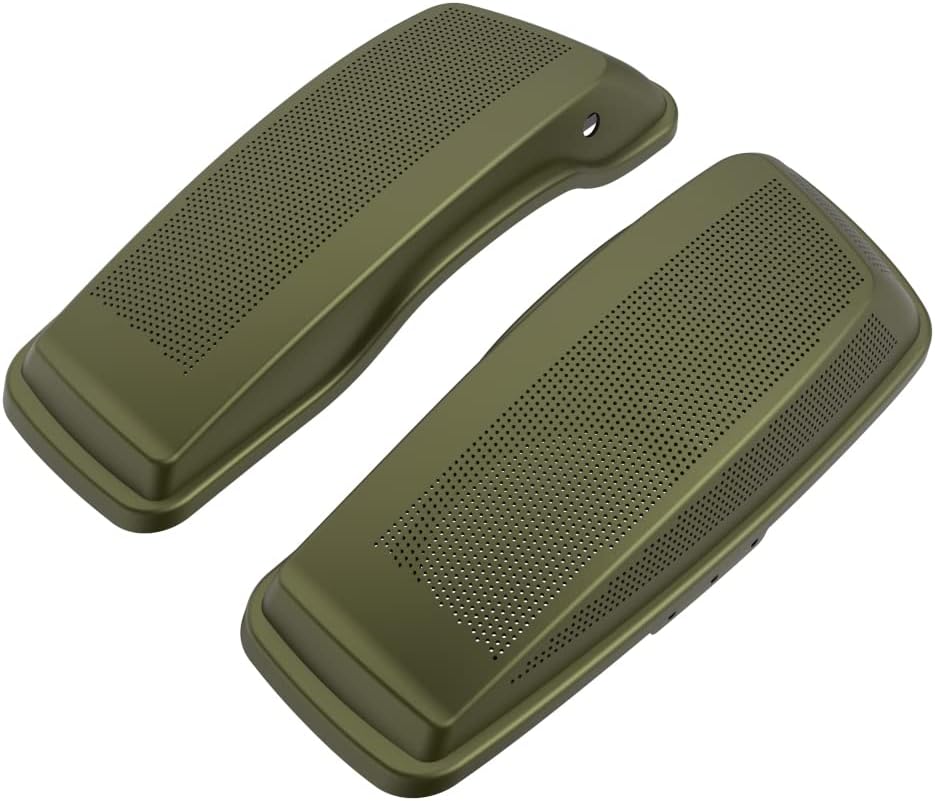 Advanblack Saddlebag Dual 6x9 Speaker lids, Audio Covers Fit for H-D Touring, Road Glide, Street Glide Special, Road King, 2014 2015 2016 2017 2018 2019 2020 2021 2022 2023