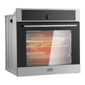 VEVOR Single Wall Oven, 24' Electric Built-in Wall Oven with 16 Cooking Functions, 2.68 Cu.Ft Electric Wall Ovens with Timer, 3150W 76L Large Capacity Ovens with Baking Rack and Tray, for Kitchen