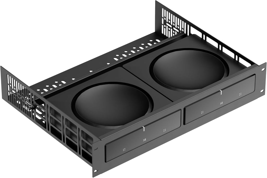 ynVISION.DESIGN Custom Rack Shelf Compatible with SONOS AMP | Rack Mountable (Pack of 2)