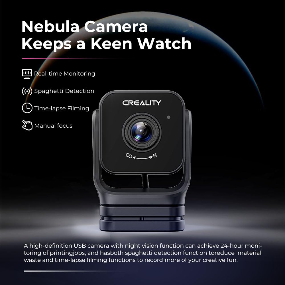 Creality Ender 3 V3 KE 3D Printer 1kg x 2 Pack High Speed PLA Included, and Creality Nebula Camera