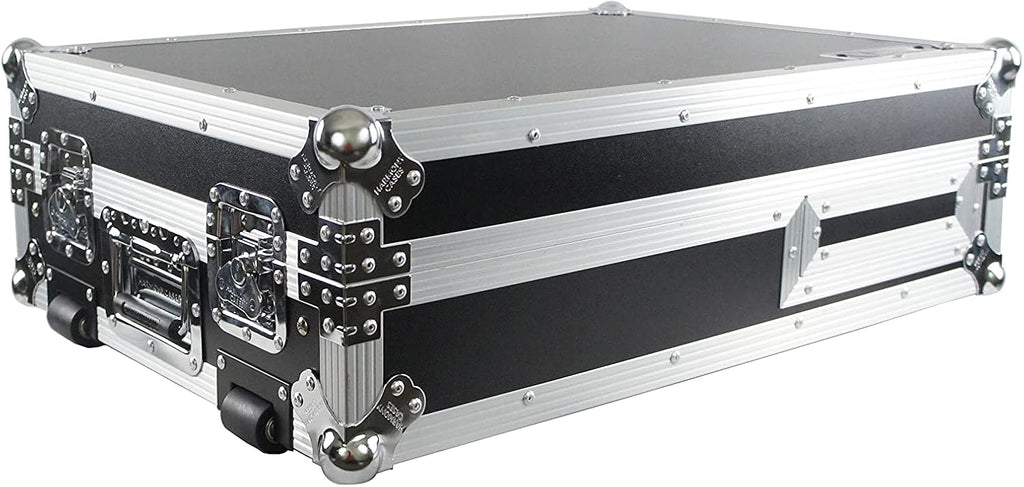 Harmony Audio Cases Compatible With Rane Twelve And Rane 72 HCRN1272WLT Flight DJ Road Custom Case With Laptop Tray