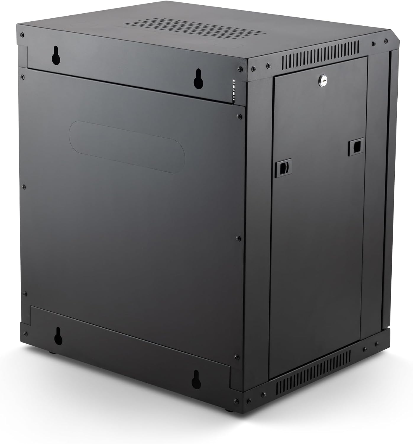 On-Stage RKD1200 12U Wall-Mount Knock-Down Rack, Enclosed Steel Cabinet for Rack-Mount Components, Black (RKD1200)