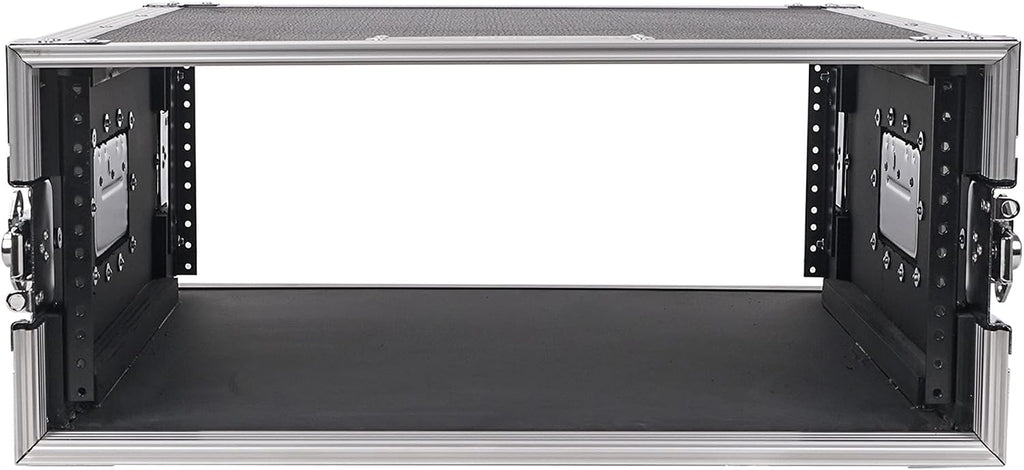 Sound Town 4U PA/DJ Rack/Road Case, 4-Space, with 21' Rackable Depth, Plywood, Metal Ball Corners, Pro Tour Grade Flight Case (STRC-4U)