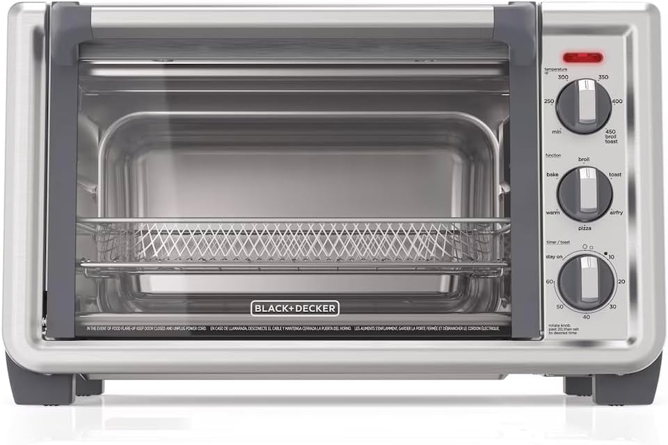 Black + Decker TO6135-1SD 6-Slice Crisp N Bake Air Fry Convection Oven