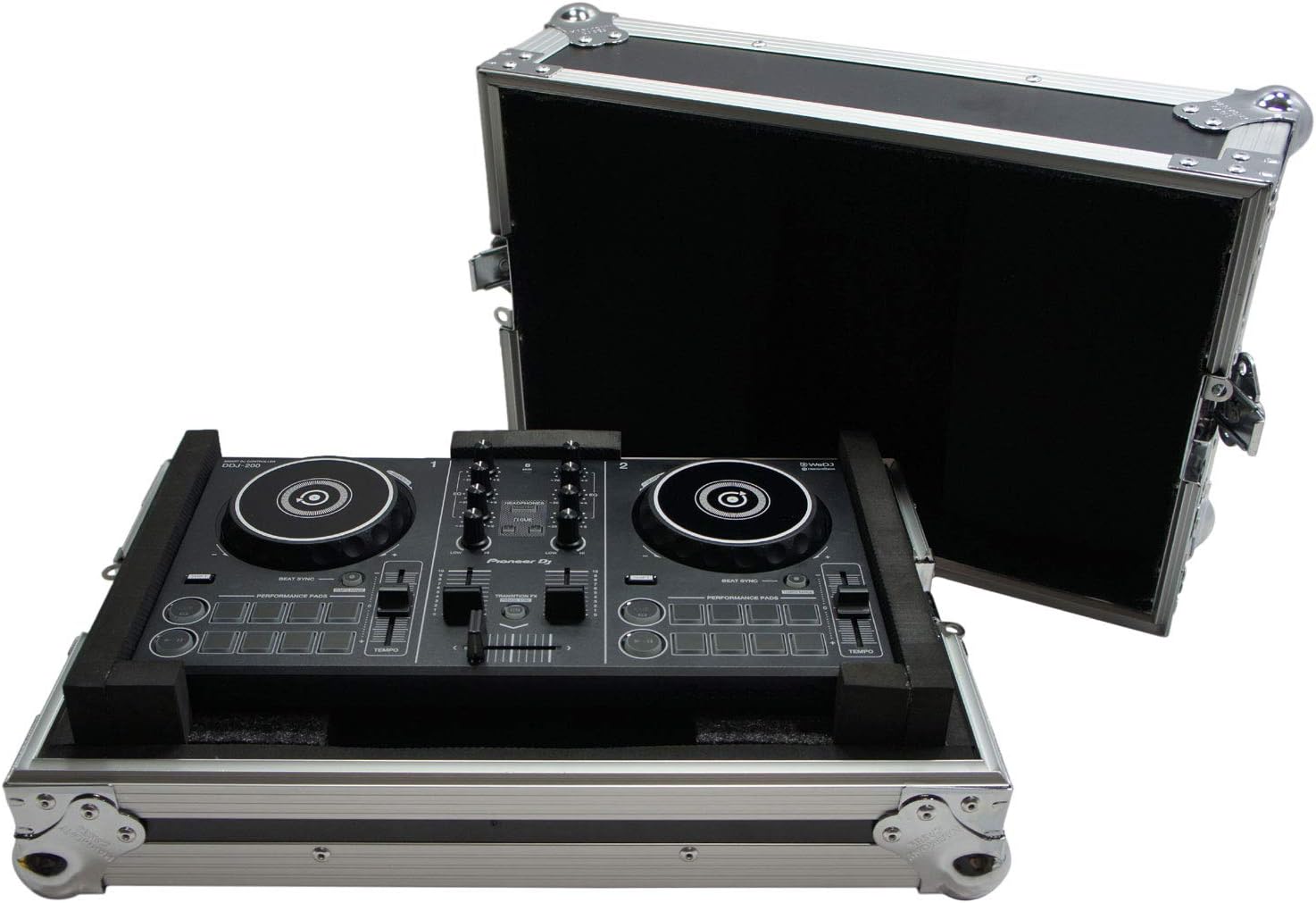 Harmony Audio HCDDJ200 Flight Glide Laptop Stand Tray DJ Custom Case Compatible with Pioneer DDJ-200