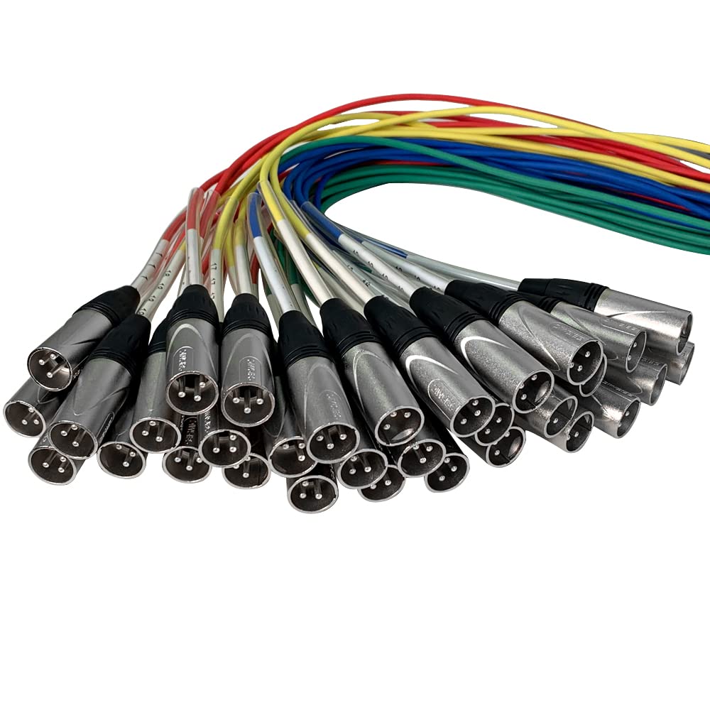 Seismic Audio - SARMSS-32x650-32 Channel XLR TRS Combo Splitter Snake Cable - 6' and 50' XLR Trunk