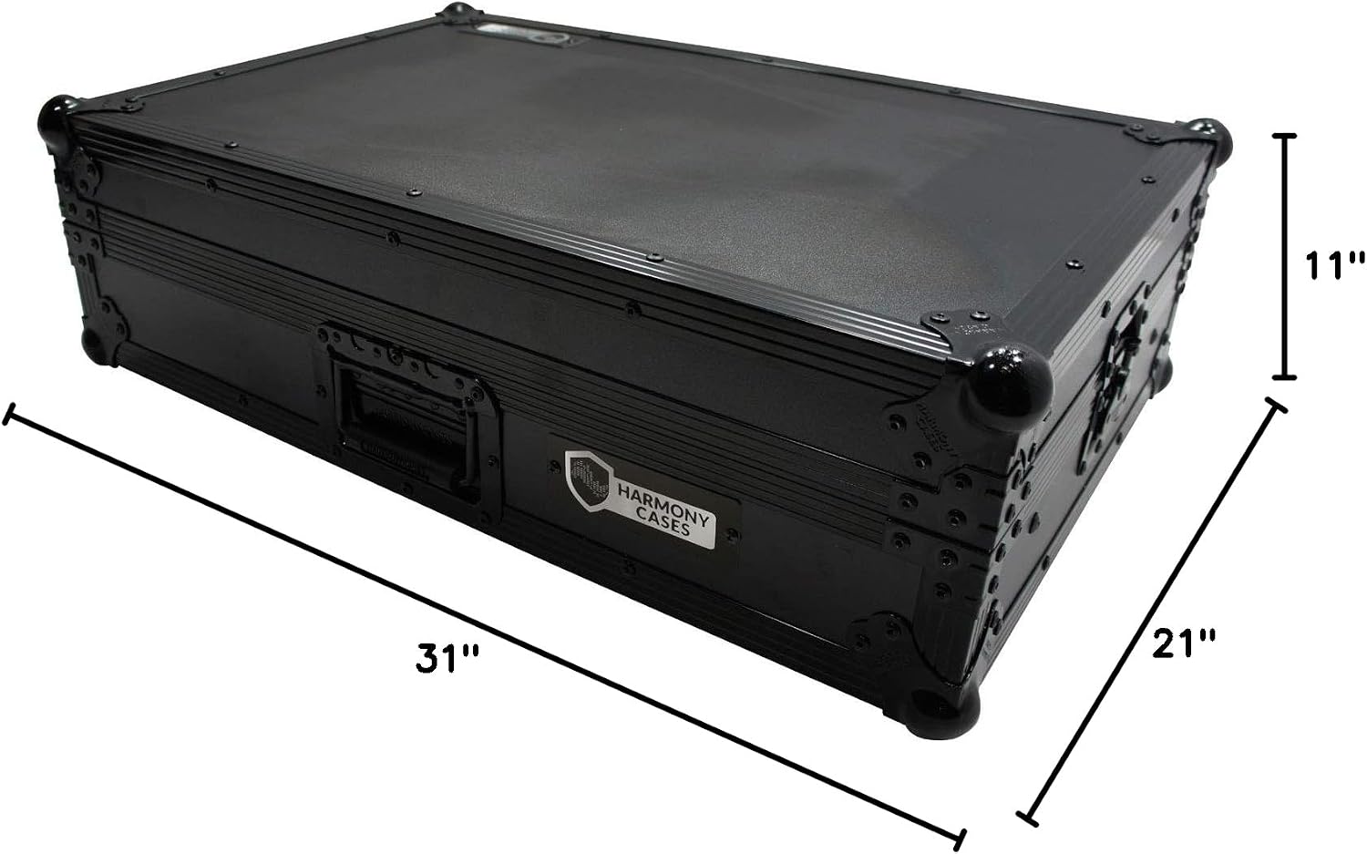 Harmony Audio HCDDJSXLTBK Flight Glide Laptop Tray DJ Custom Case Compatible with Pioneer DDJ-SX3
