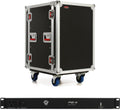 Gator G-TOUR 16U CAST ATA Rack Case: Durable 9mm Plywood with Casters & Power Conditioner - Secure 17' Depth for Audio Equipment