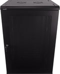 Navepoint 18U Deluxe IT Wallmount Cabinet Enclosure 19-Inch Server Network Rack with Locking Perforated Door 16-Inches Deep Black