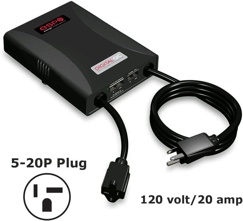 ESP Digital QC Surge Protector/Noise Filter - D5143NT - 120 Volt, 20 Amp with NEMA 5-20 Connectors