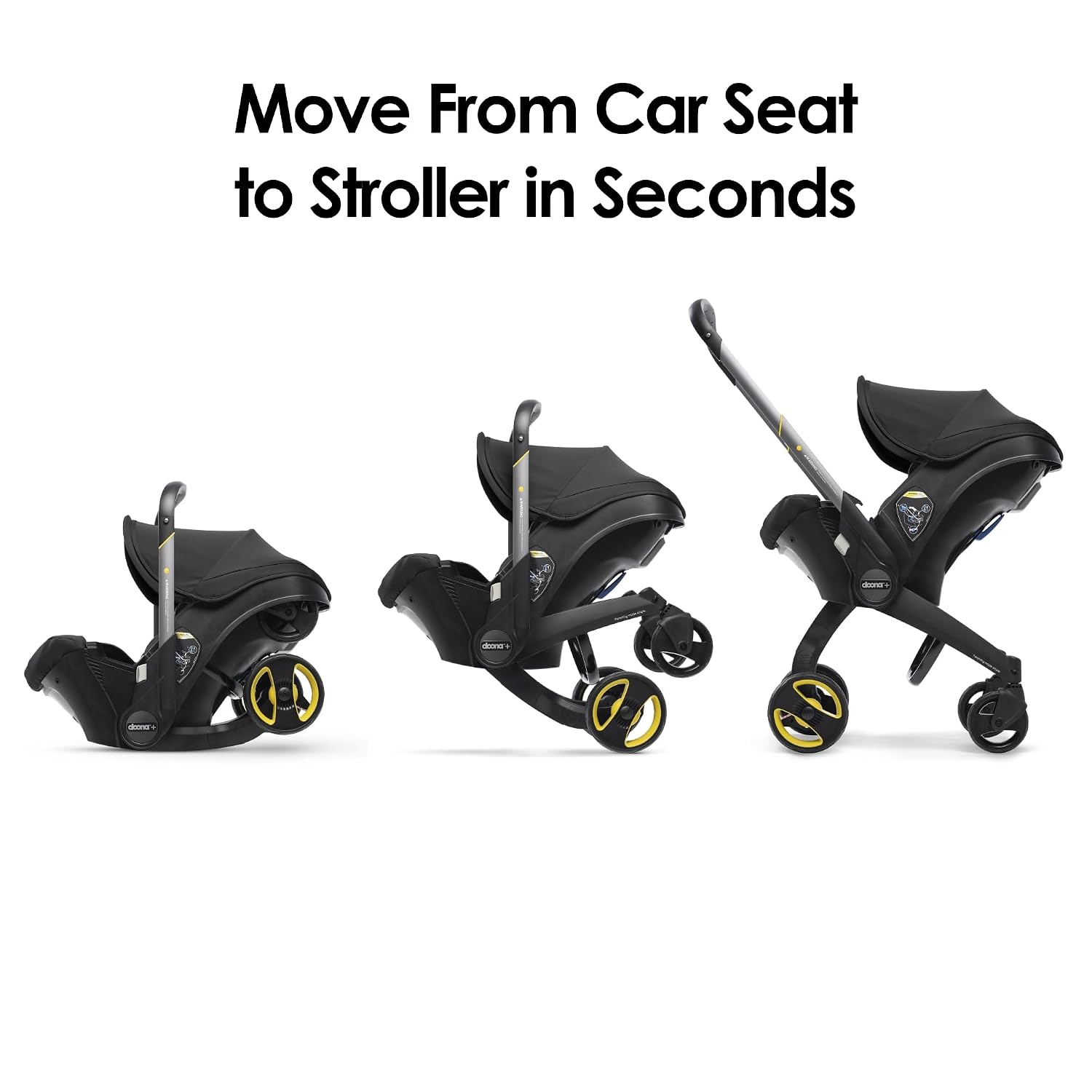 Doona Car Seat & Stroller, Nitro Black - All-in-One Travel System
