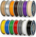 PETG Filament 14KG Color Mix Bundle – 14 Rolls Bundle, 1.75mm ±0.03mm High Precision, High Toughness & Heat Resistance, Compatible with FDM 3D Printers