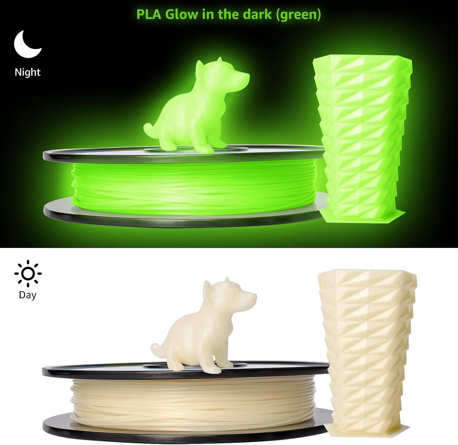 PLA Pro 3D Printer Filament Packs 1.75mm, dikale 12 Packs Assorted Colors, Neatly Wound 500g(1.1lbs) per Spool Refills PLA+, in Total 6KG Bundles, Fit for FDM Ender 3 3D Printer etc