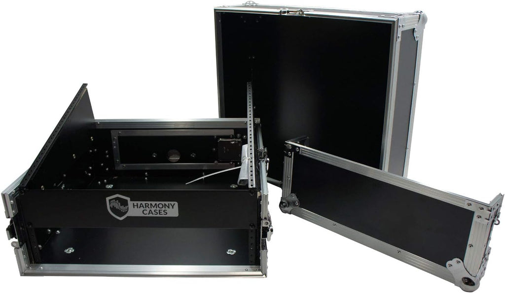 Harmony Audio Case HCM2U DJ Pro Audio 10U Slant Top 4U Vertical Mixer Rack Case New
