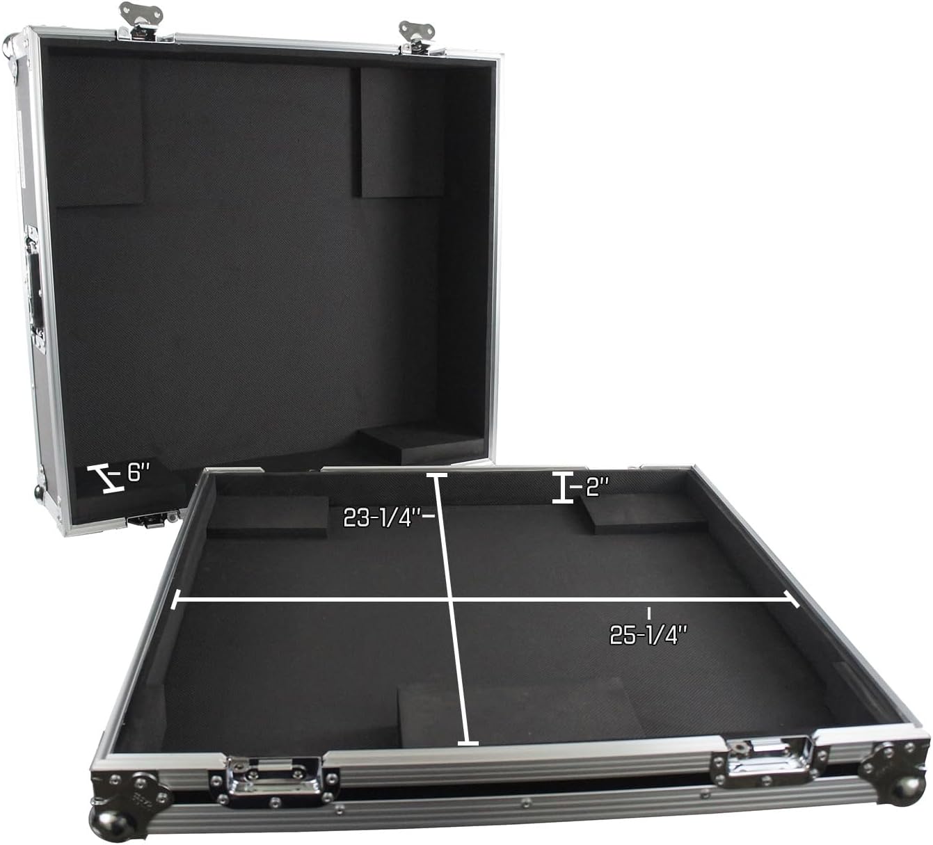 Harmony Audio Cases HCAHQU24 Compatible With Allen & Heath QU-24 Digital Mixer Flight DJ Road Custom Case