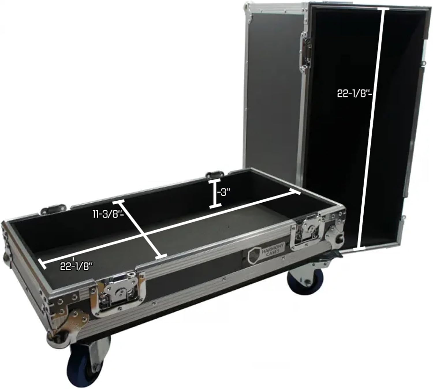 Harmony Audio HCGC12C Universal 1X12 Electric Guitar Combo Amp Rolling Flight Case