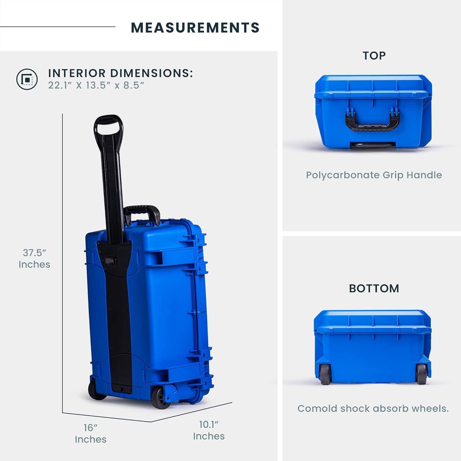 Seahorse 920 Professional Camera Case with Customizable Accuform Foam, TSA Approved, MIL‑Spec, IP67 Waterproof, USA Made for Photographers and Travel Enthusiasts
