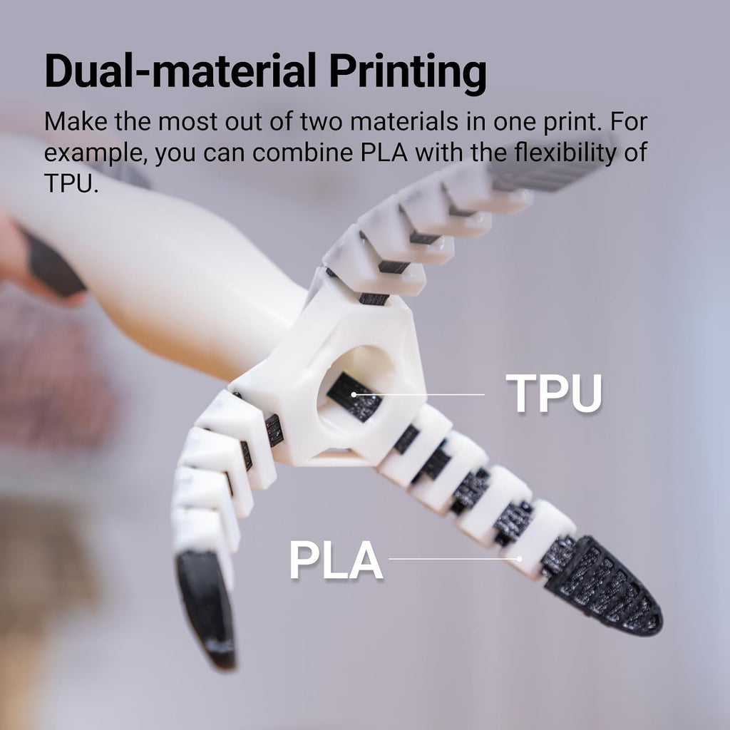 Snapmaker 2.0 Dual Extrusion 3D Printing Module for Dual Material Printing & Dual Color Printing and Breakaway&Dissolvable Support Printing,Compatible with A350T/A350/F350/A250T/A250/F250 3D Printer