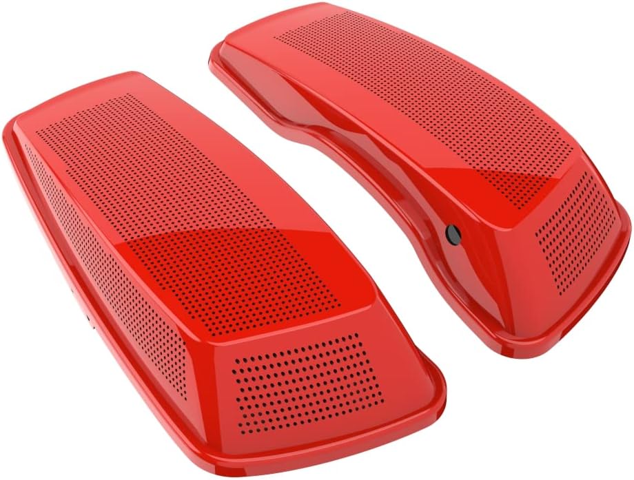 Advanblack Performance Orange Saddlebag Dual 6x9 Speaker lids, Audio Covers Fit for H-D Touring, Road Glide, Street Glide Special, Road King, 2014 2015 2016 2017 2018 2019 2020 2021 2022 2023