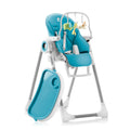 Baby High Chair Adjustable to 7 Different Heights - Foldable High Chairs for Babies and Toddlers - Silla para Comer de Bebe - Blue