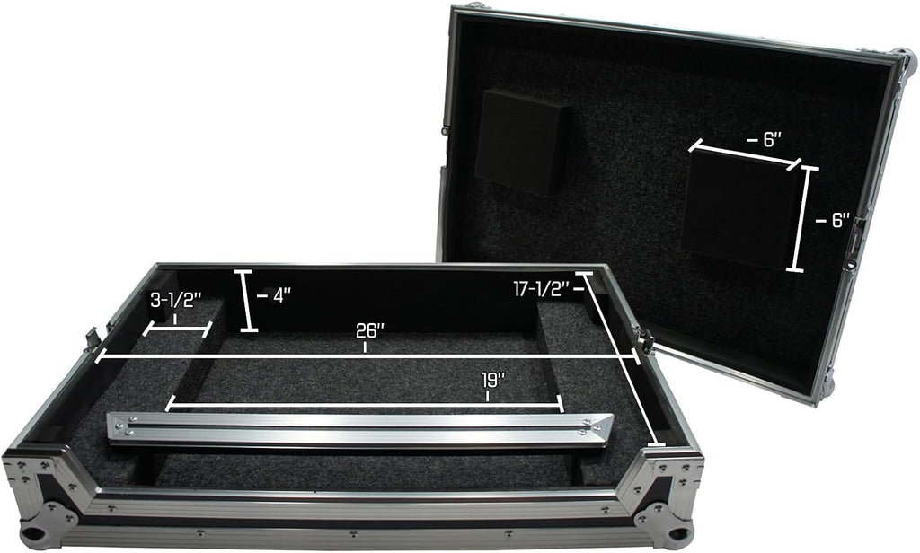 Harmony Audio HCDDJSX Flight Foam Padded Road Travel DJ Custom Case Compatible with Pioneer DDJ-SX