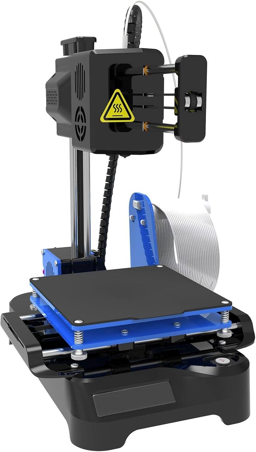 3D Printer for Kids Mini Desktop 3D Printer Printing Size 100 x 100 x 100mm No Heated Bed One-Touch Printing with TF Card Filament,Black
