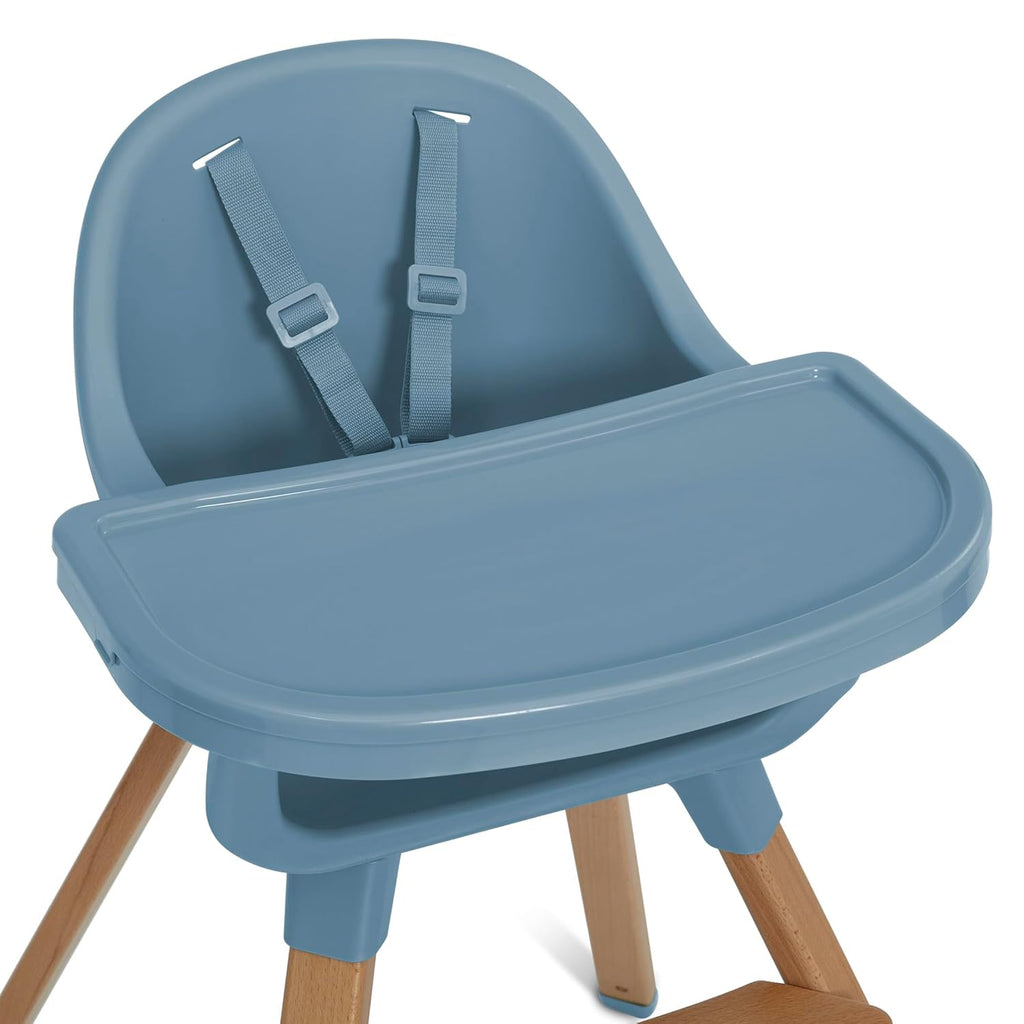 Delta Children - babyGap Otto 3-in-1 High Chair - High Chair Converts to Toddler Dinning Chair and Booster Seat - Dishwasher Safe Meal Tray - FSC-Certified Wood, Blue
